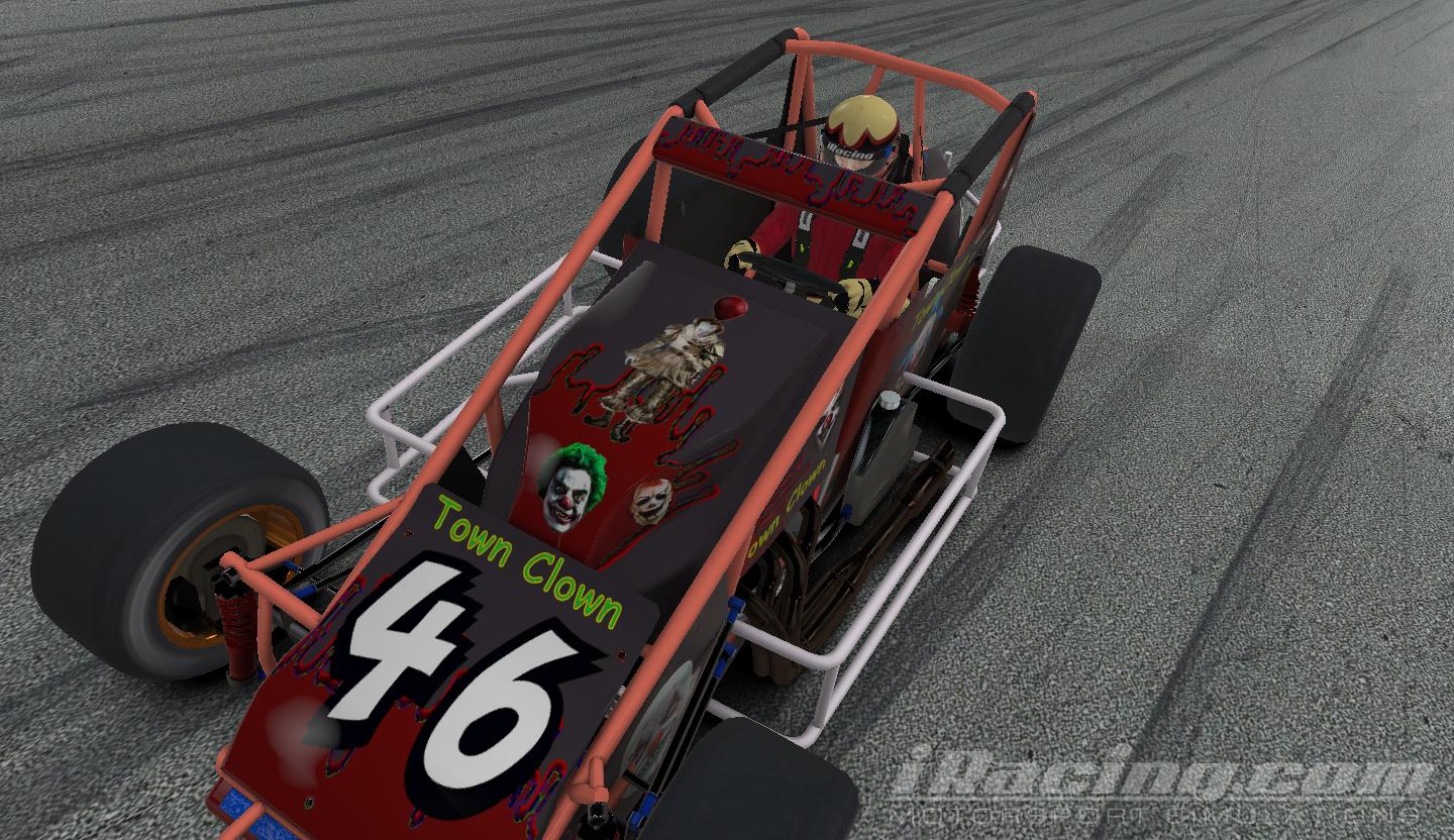 Preview of car 316103 Pavement Sprint Clown Town  Orange by Wally Reardon