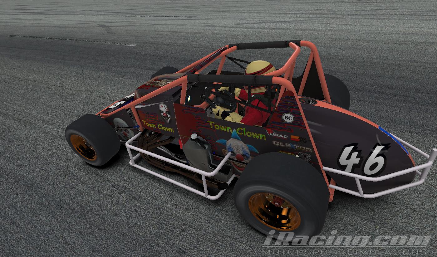 Preview of car 316103 Pavement Sprint Clown Town  Orange by Wally Reardon