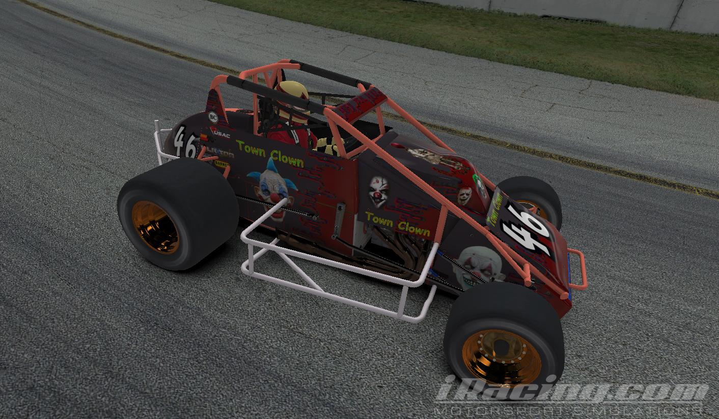 Preview of car 316103 Pavement Sprint Clown Town  Orange by Wally Reardon