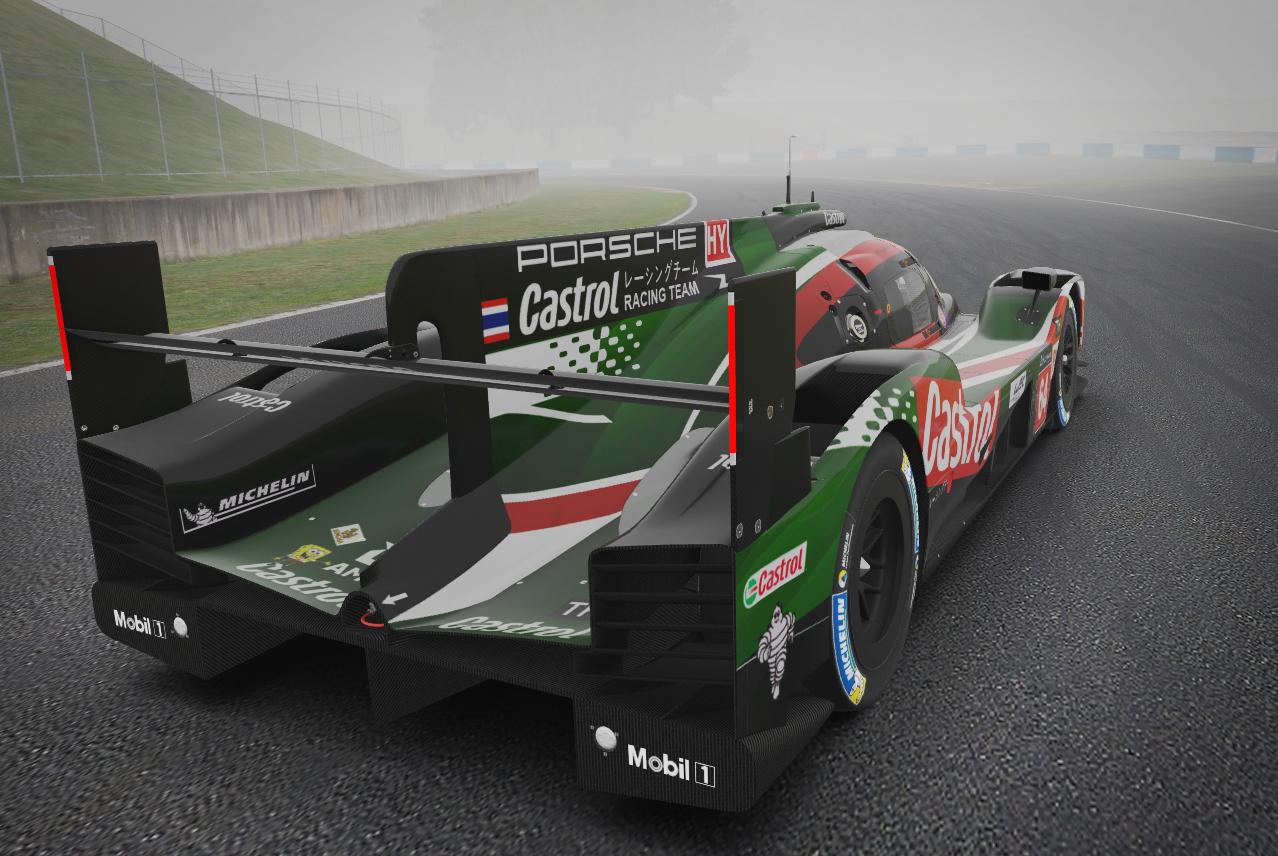 Preview of Porsche 919 Hybrid Green Red Castrol Thai Team Racing by Saroot Suptanont