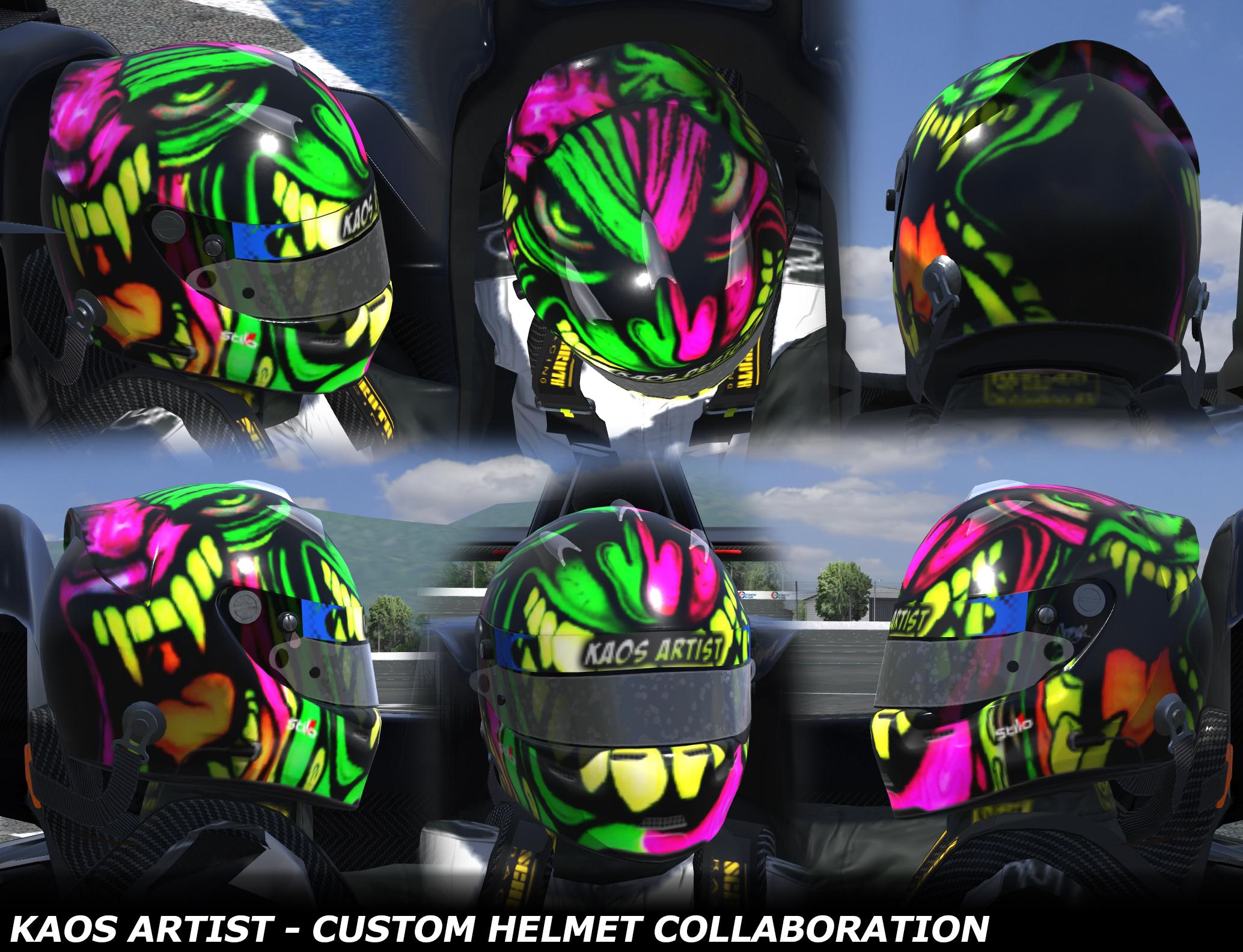 Preview of KAOS Artist collaboration helmet by George Simmons