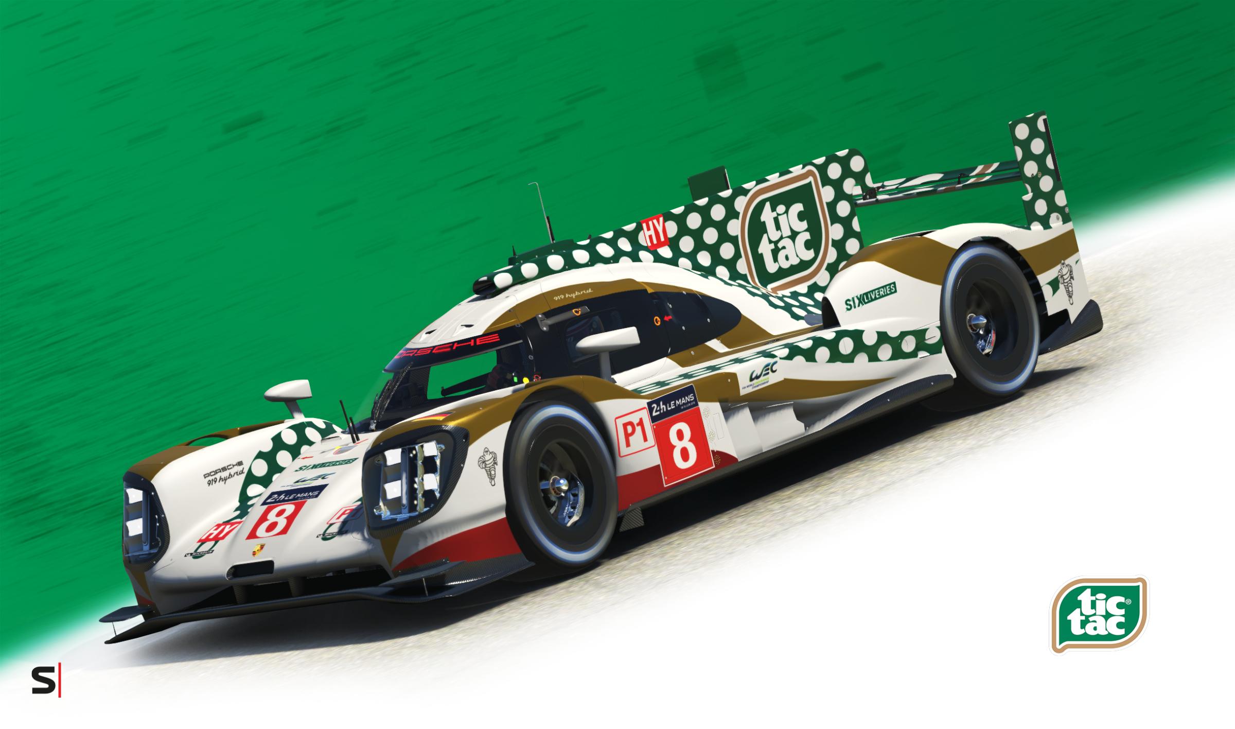 Porsche 919 - Tic Tac - #SixLiveries by Julien Boute - Trading Paints