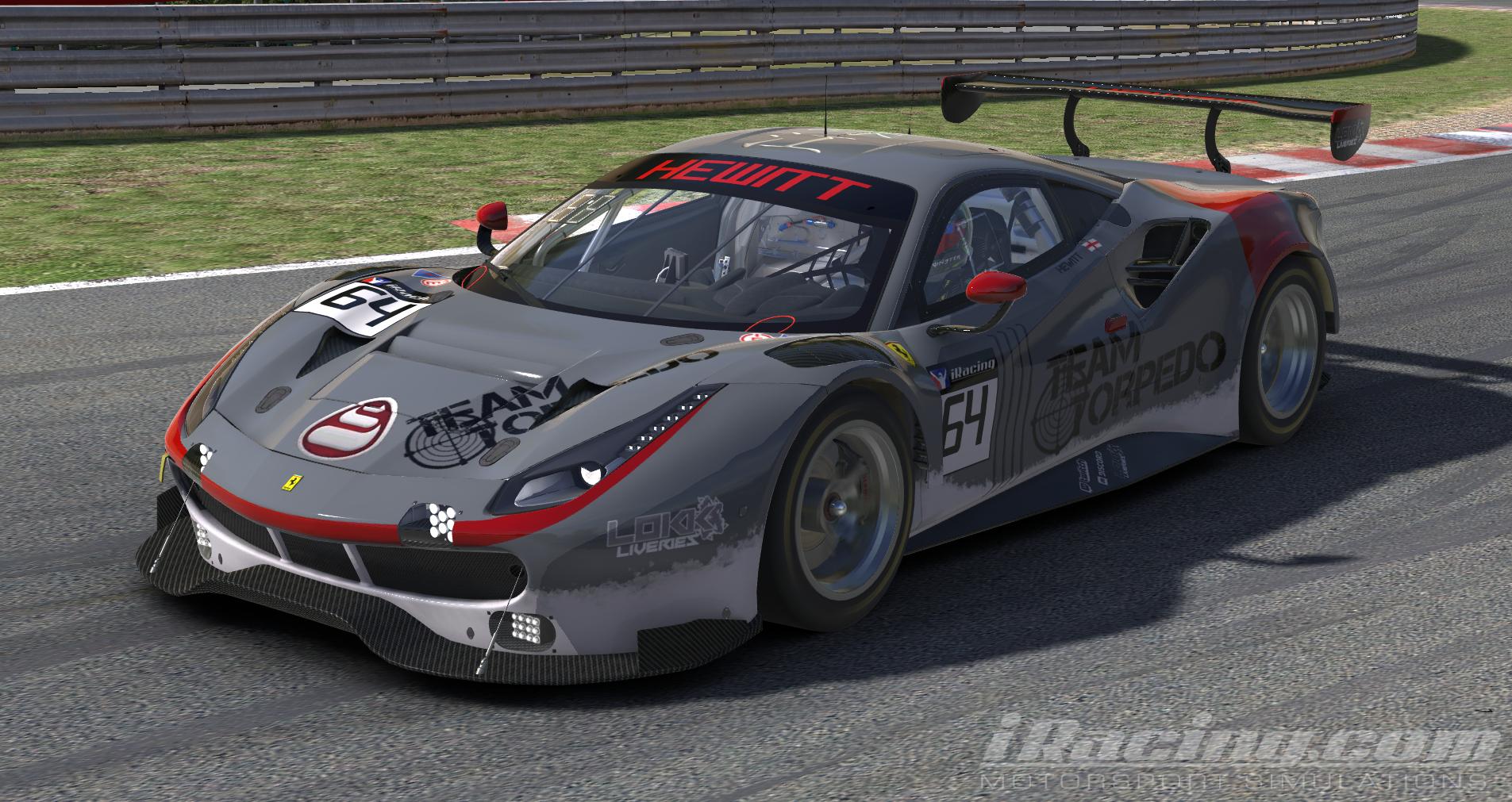 Preview of Team Torpedo Ferrari 488 GT3 Ryan The Torpedo Hewitt Edition by Jake Riddington