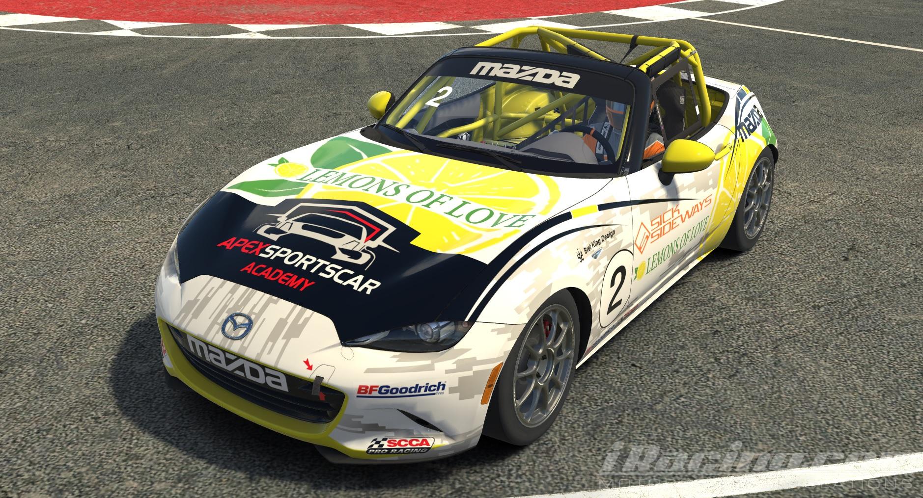 Mazda MX5 2016 Love Of Lemons by Chris Bull Trading Paints