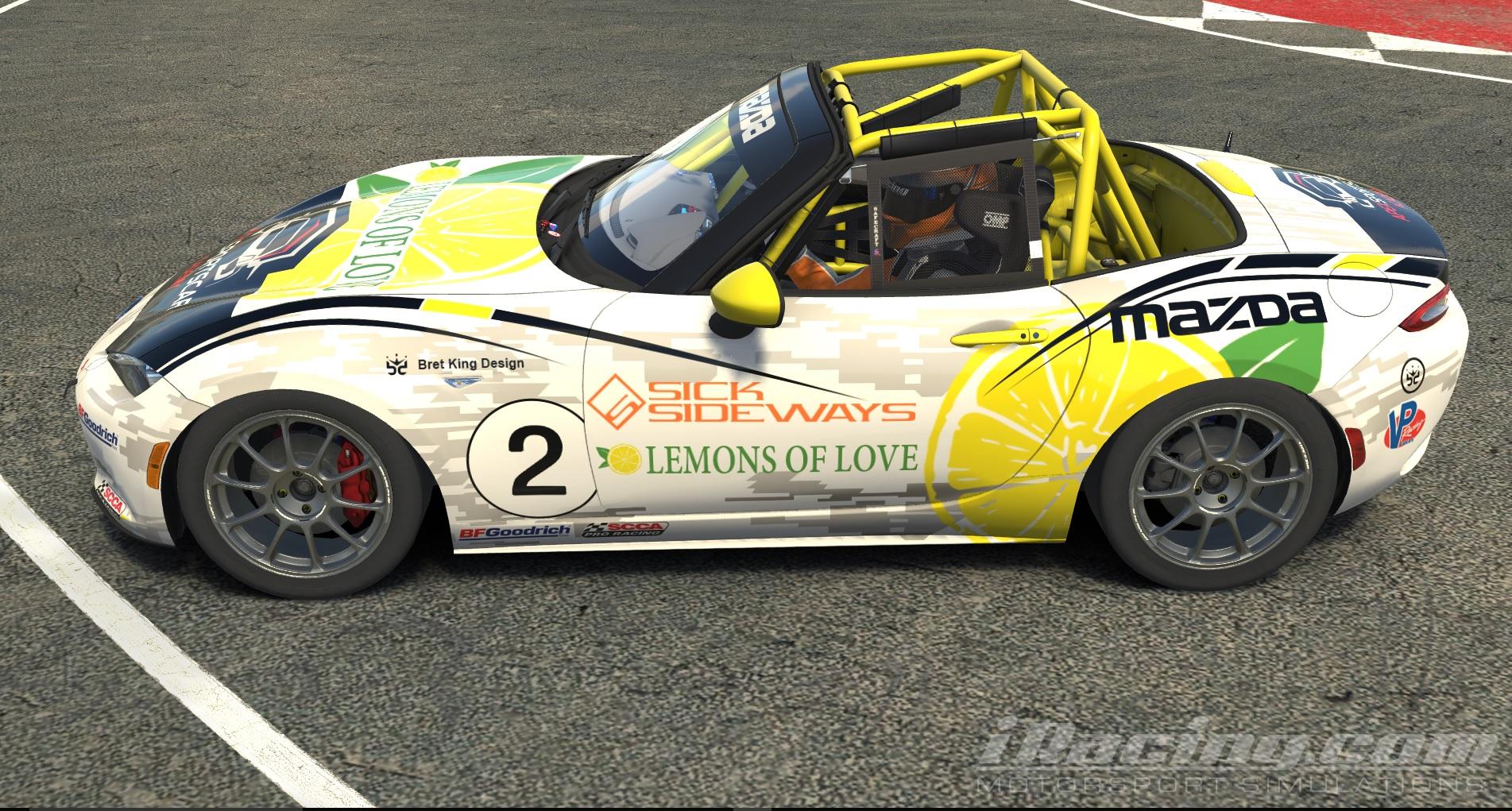 Mazda MX5 2016 Love Of Lemons by Chris Bull Trading Paints
