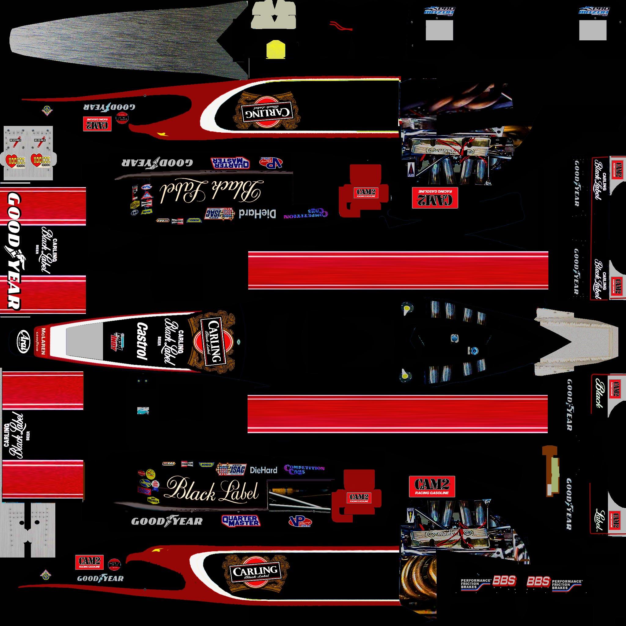 Black Label Racing Black Label by Rodney Evans - Trading Paints