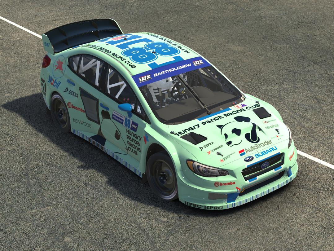 Preview of Hungry Panda Racing Club - Mint/Blu by Brent Bartholomew