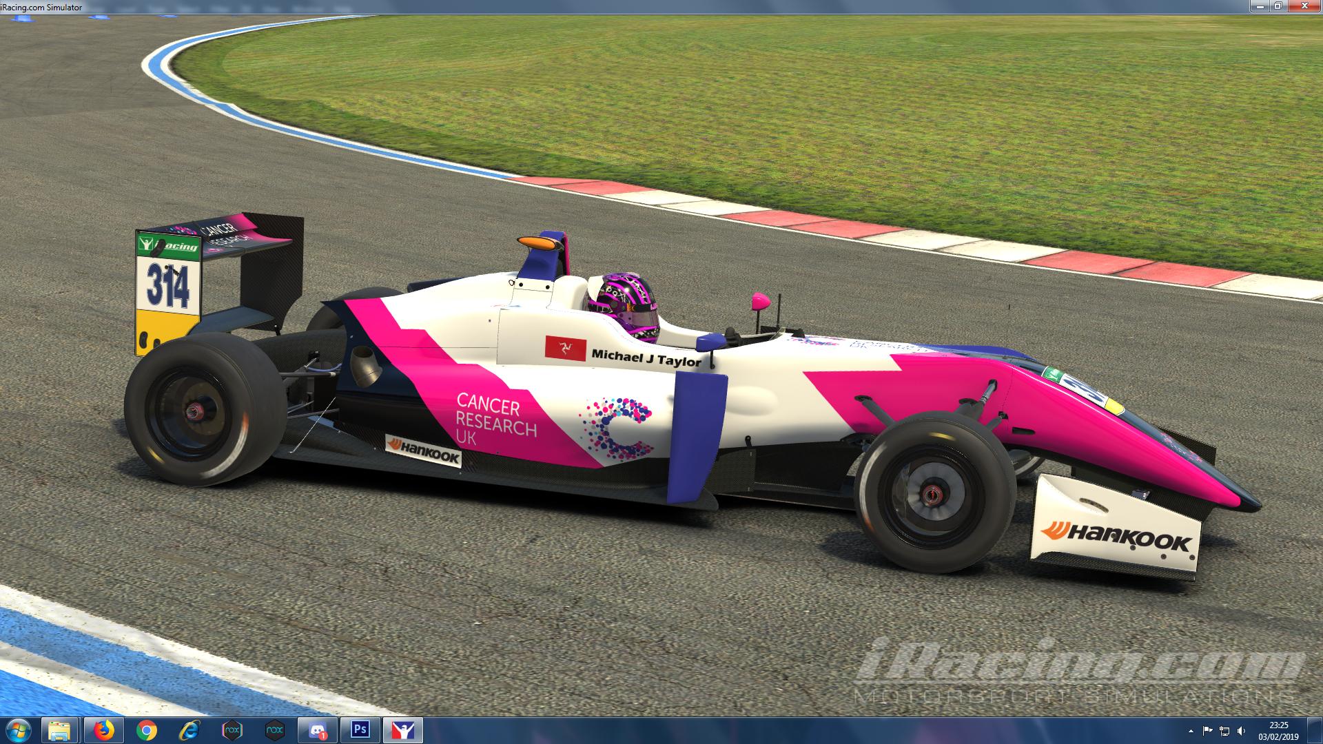 Preview of Commissioned Livery - Cancer Research UK branded F3 by Matthaus DeLocke
