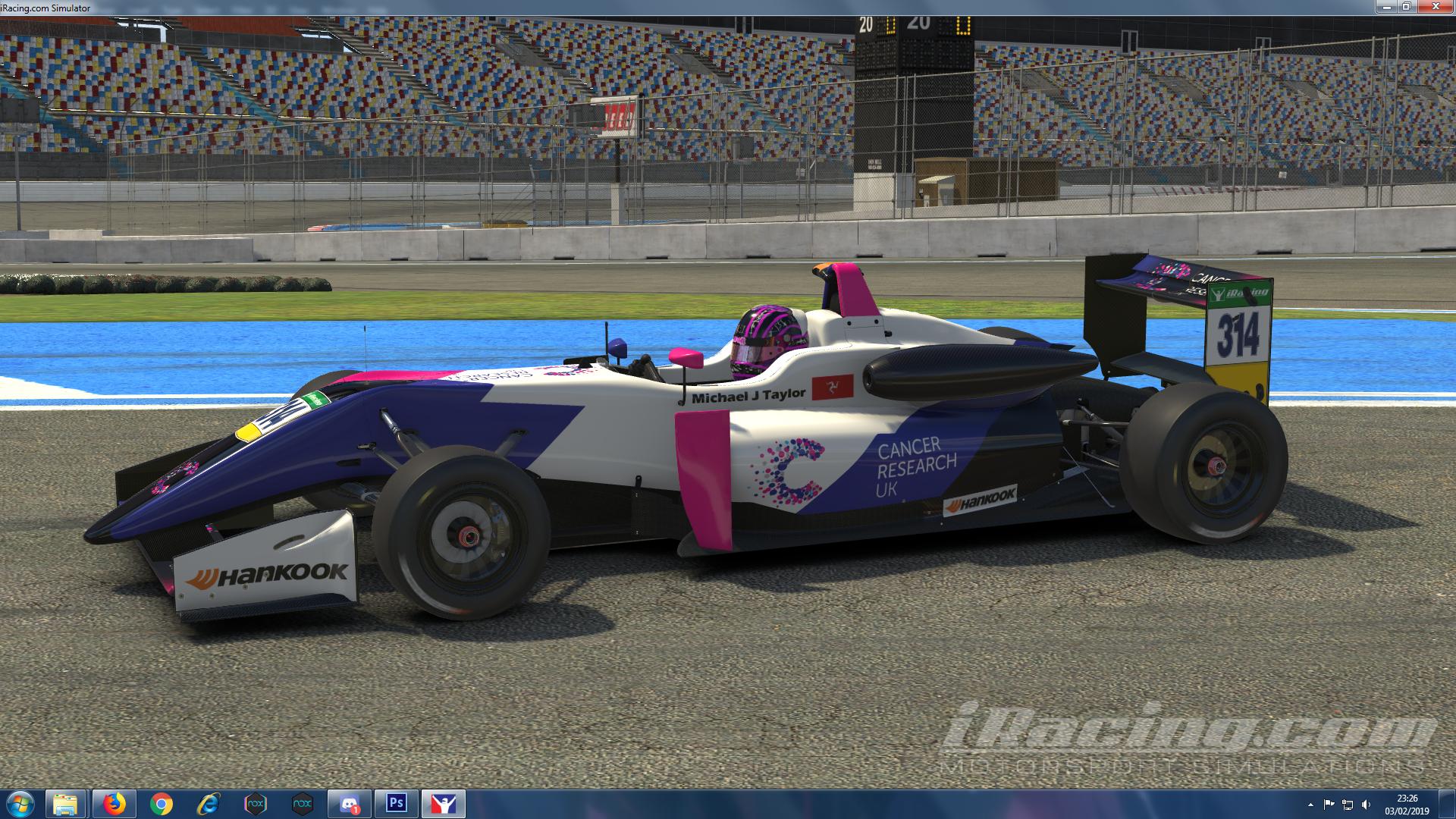 Preview of Commissioned Livery - Cancer Research UK branded F3 by Matthaus DeLocke