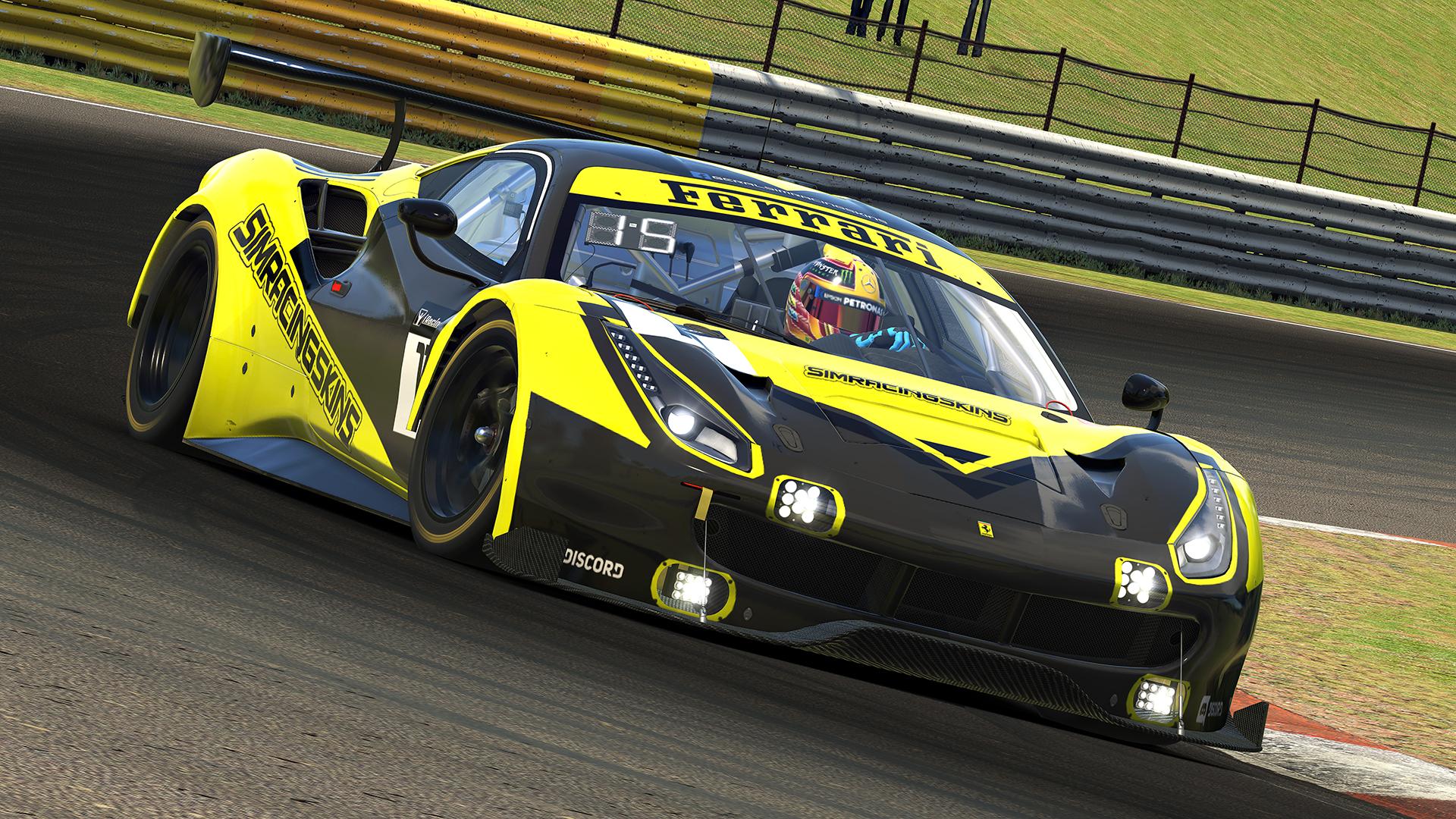 Preview of Ferrari GTE SimRacingSkins yellow by Jorge Augusto