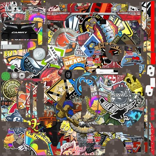 Preview of Sticker bomb camry by Willie Glynn