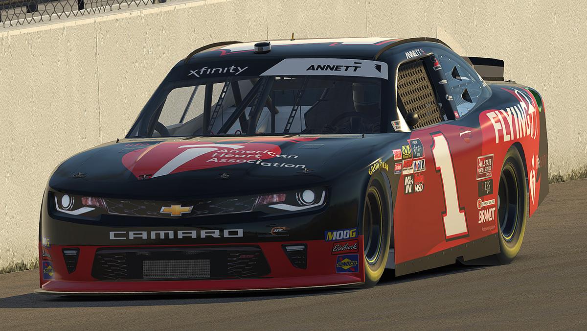 Preview of 2019 Michael Annett Pilot Flying J / American Heart Association Chevrolet Camaro SS  by Jordan Erickson