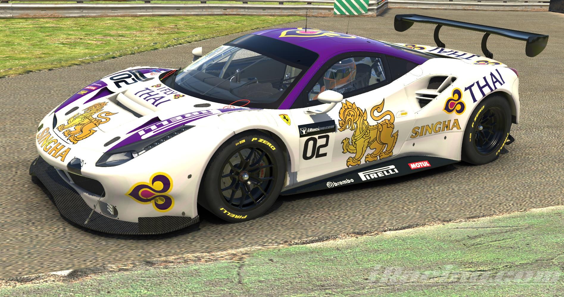 Preview of Singha Ferrari 488 GT3 by Chris Bull