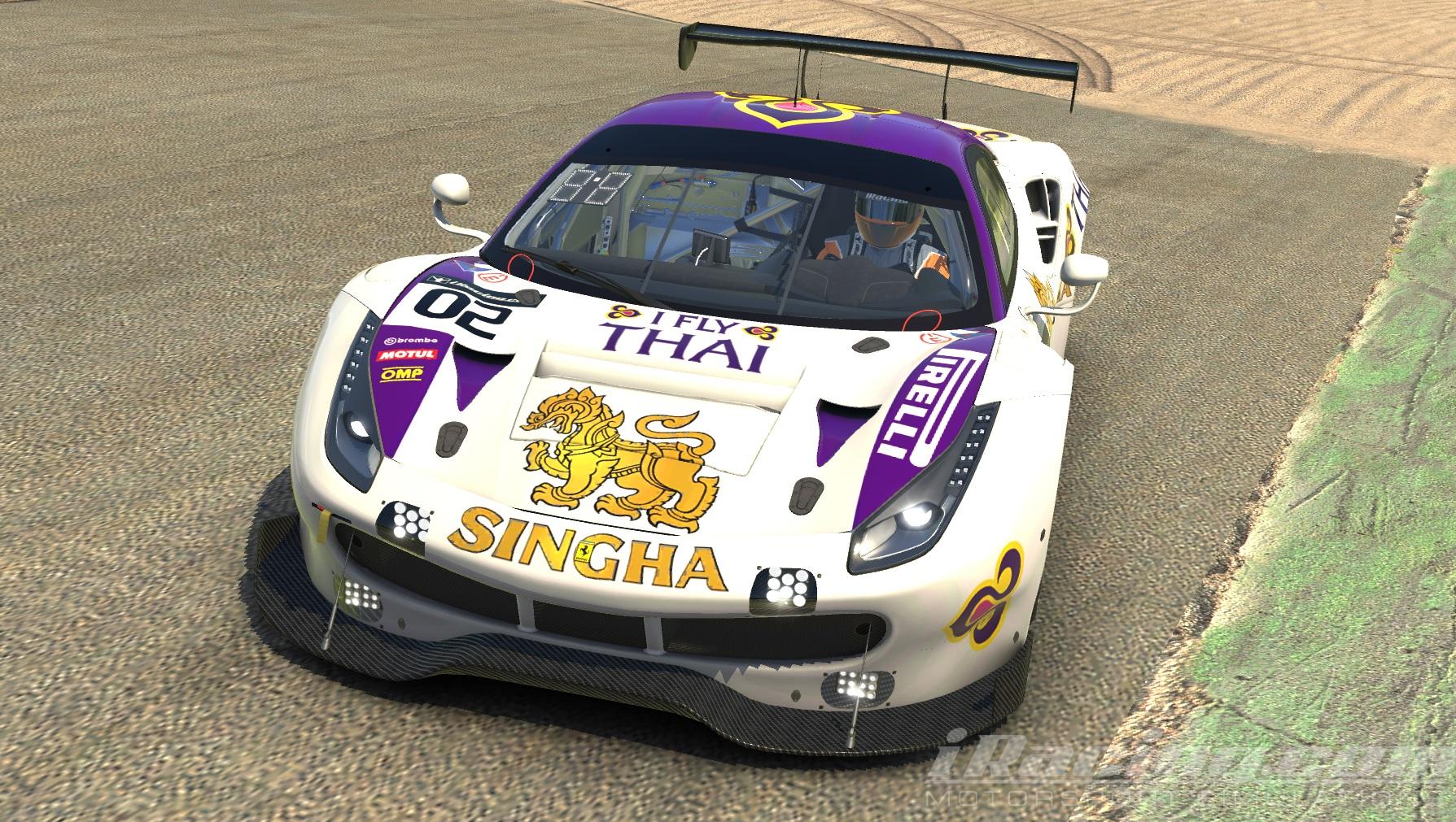 Preview of Singha Ferrari 488 GT3 by Chris Bull