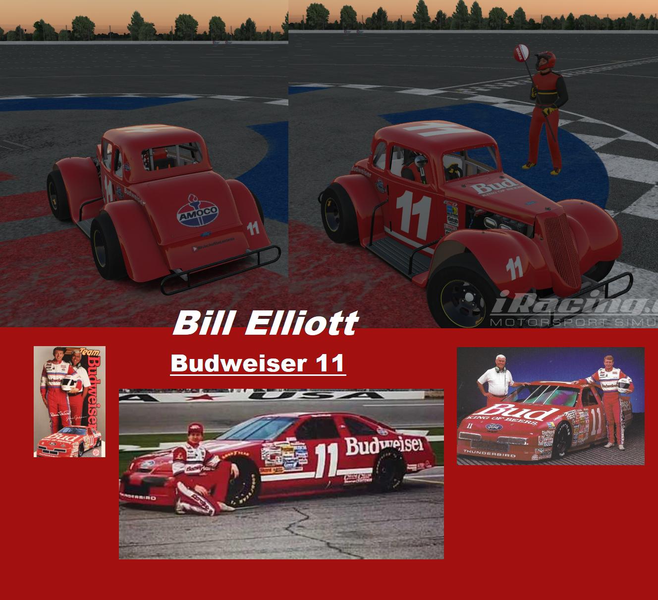 Preview of Bill Elliott Budweiser  by Joseph Szoke