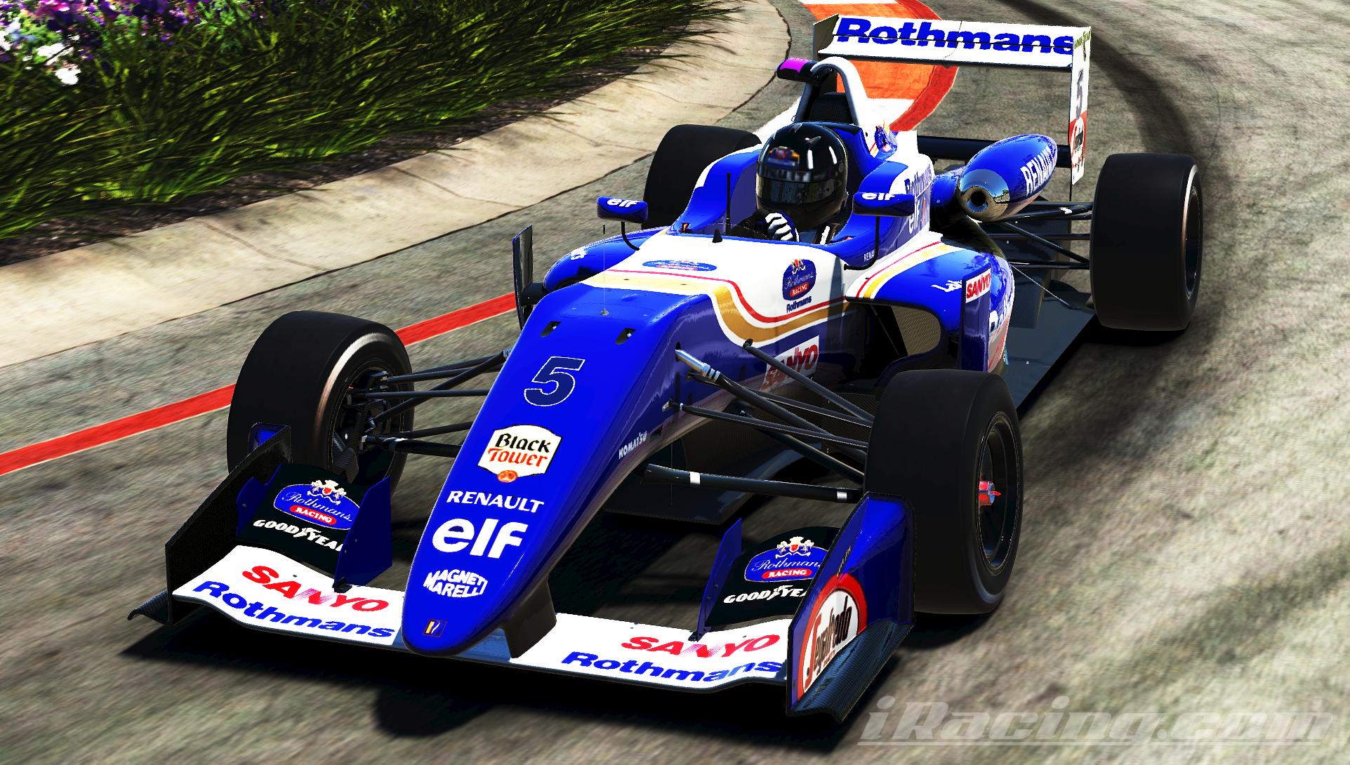 Miniature Eligor 1/43 – Renault AE 500 Williams F1 1995 – Semi-remorque Blanc/bleu