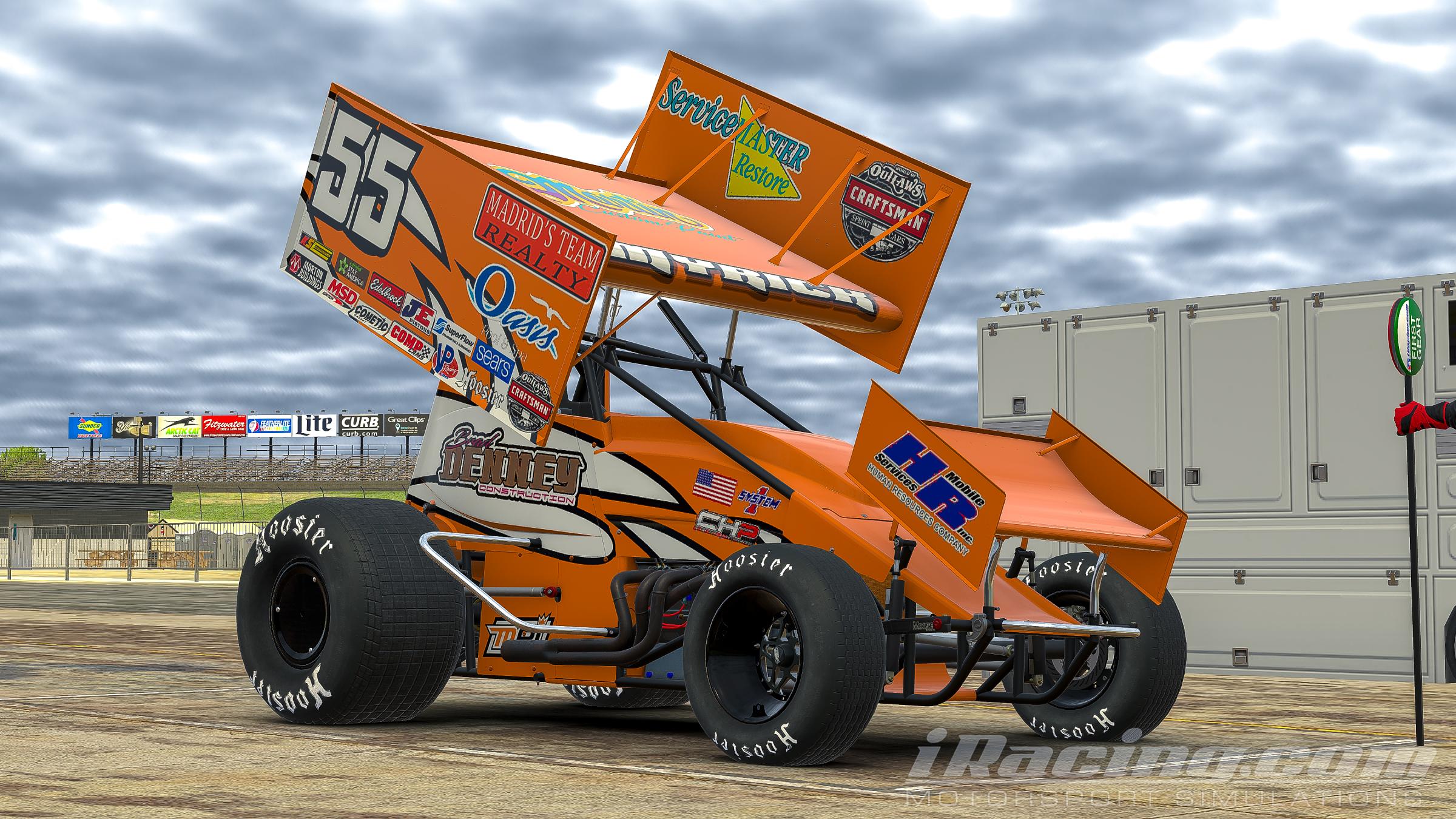 Sprint Car Non Wing Backpack New Orange main image 1