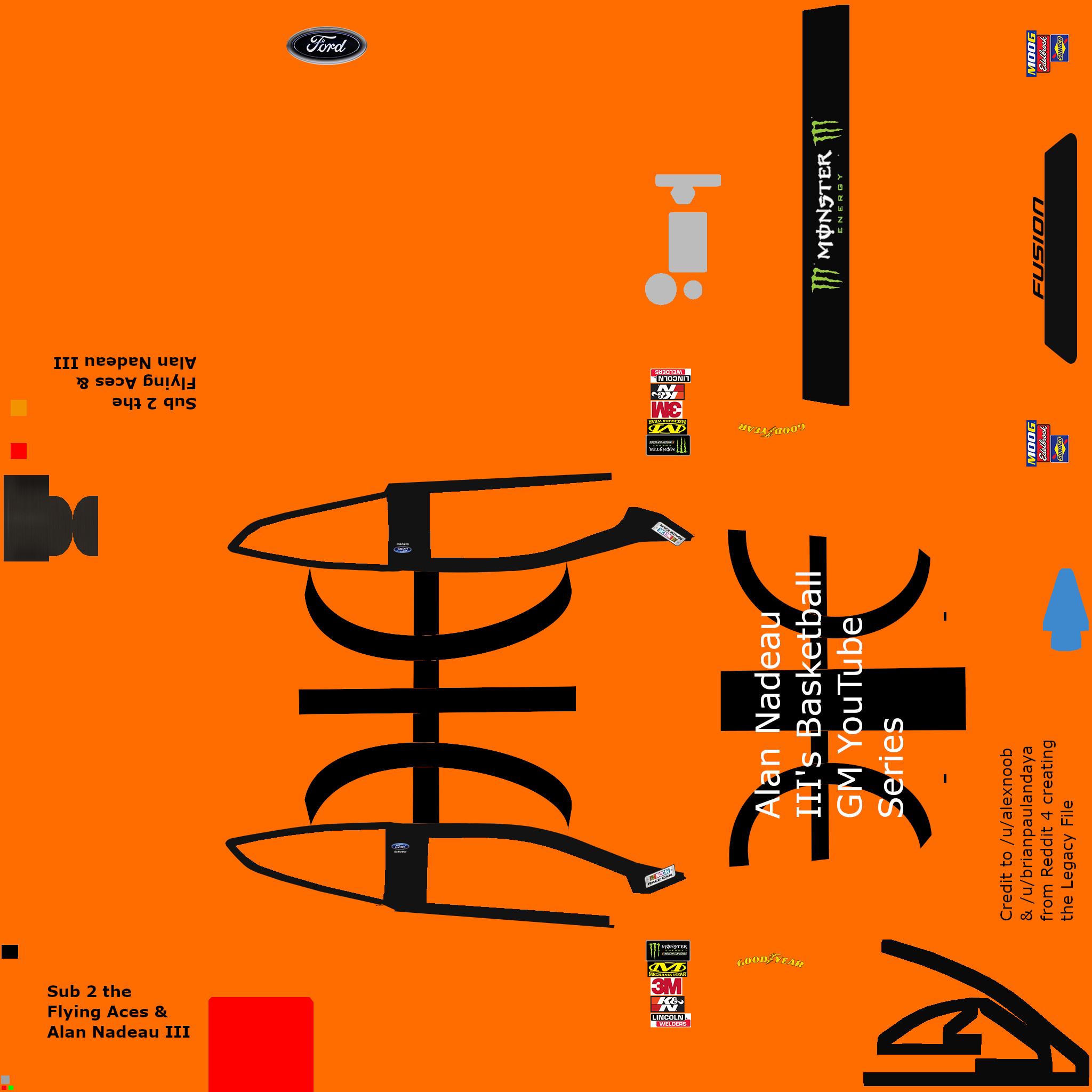 Preview of Ford Fusion Gen 6 Basketball GM Scheme by JW Salyers
