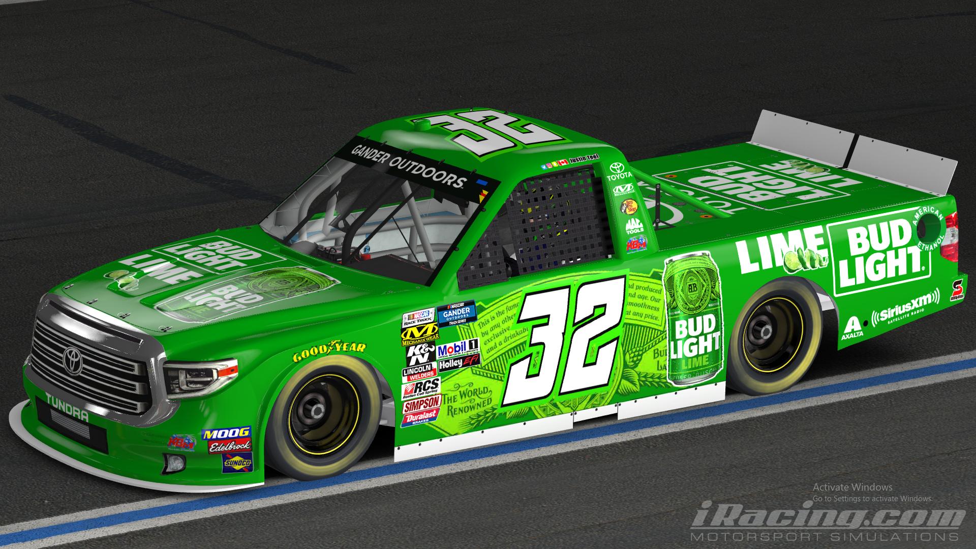 Bud Light Lime Toyota Tundra by Justin Teel - Trading Paints