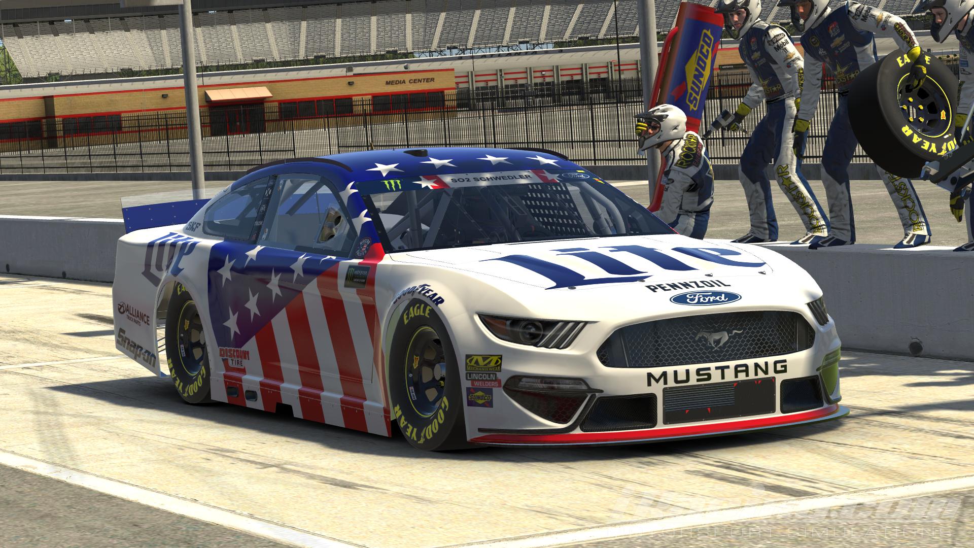 Preview of CUP #2 Brad Keselowski Miller Lite Patriotic 2019 by Udo Washeim