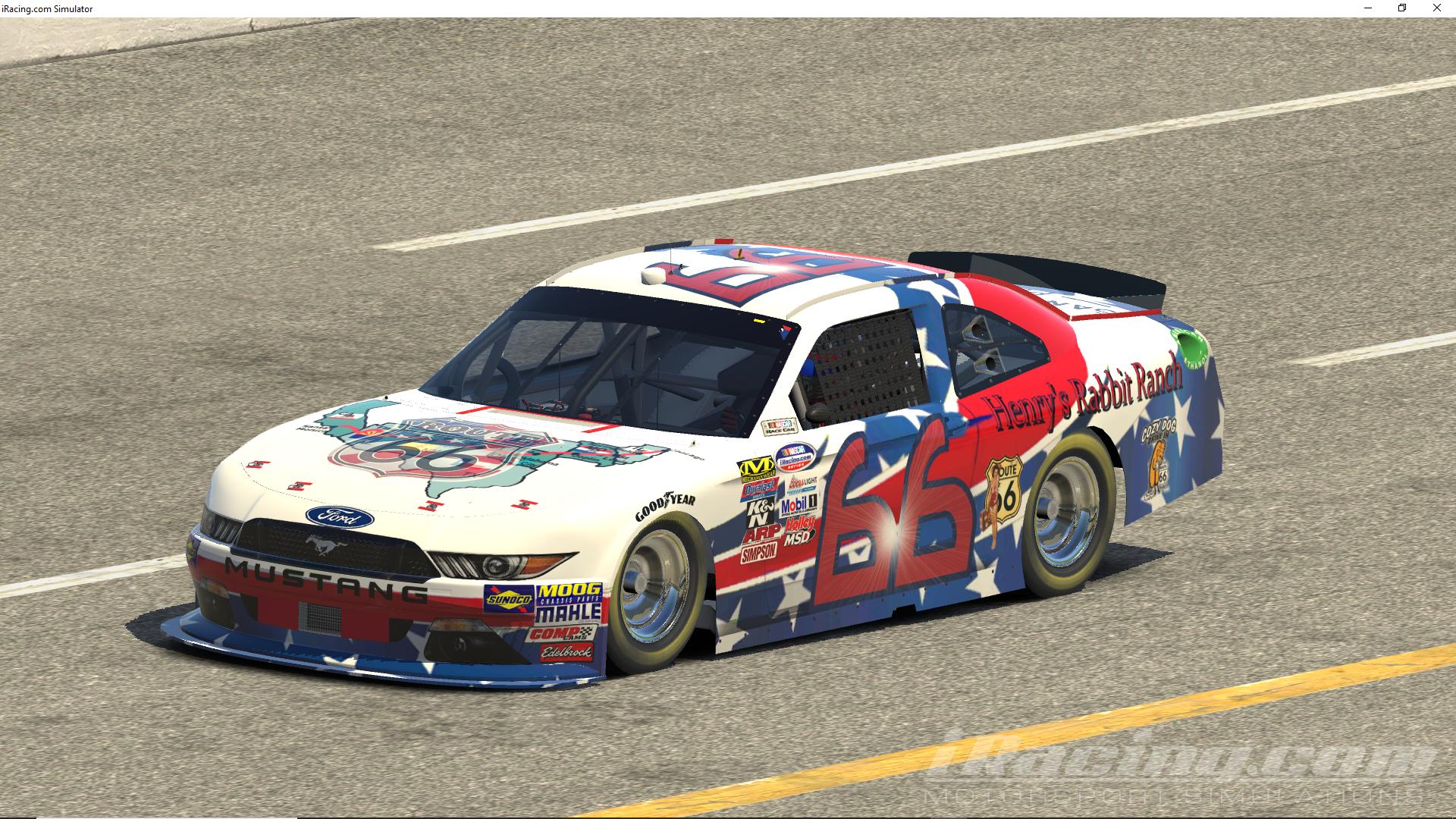 Preview of Route 66 Xfinity Mustang with numbers by Scott Leitner2