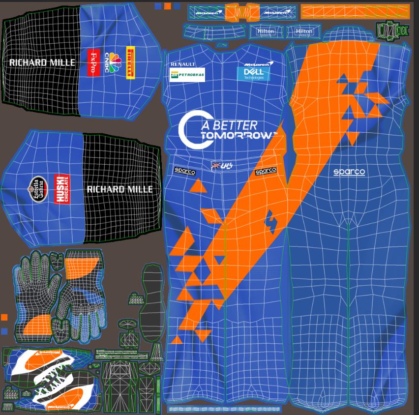 Preview of Lando Norris F1 2019 Suit by Ben H.