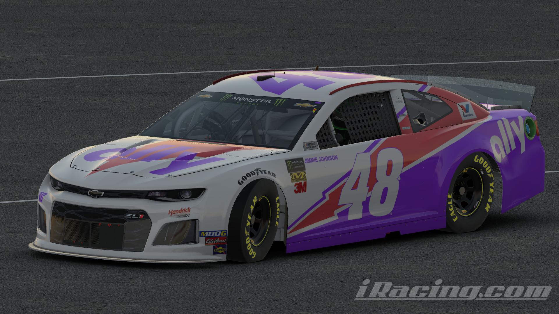Preview of (With Number) Jimmie Johnson Ally Throwback by Austin G Johnson