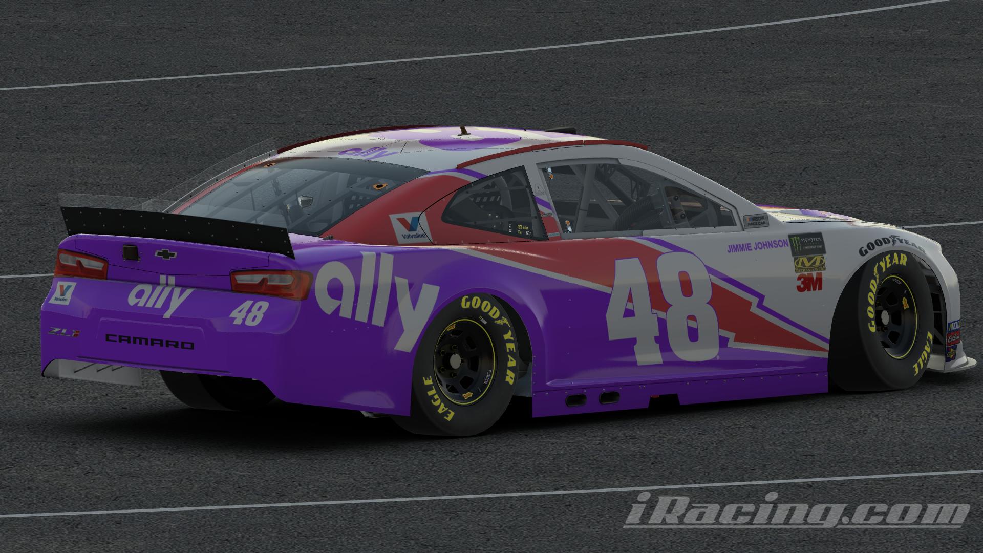 Preview of (With Number) Jimmie Johnson Ally Throwback by Austin G Johnson