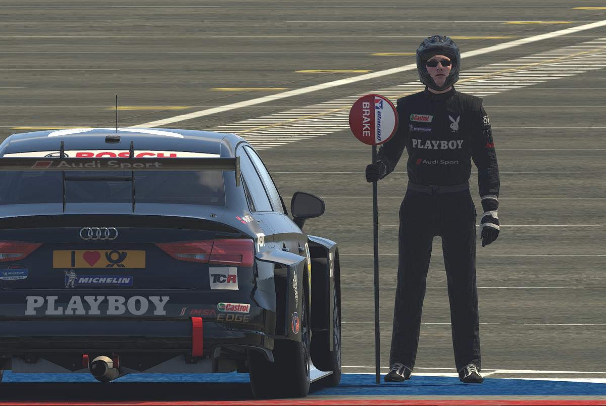 Playboy Racing Suit by Bruce Funderburg Trading Paints