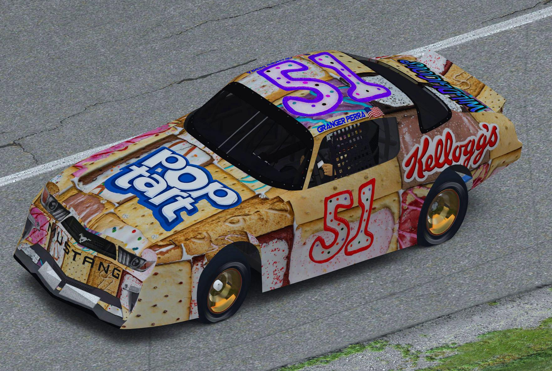 The Official PopTart Mustang by Rodney Evans Trading Paints
