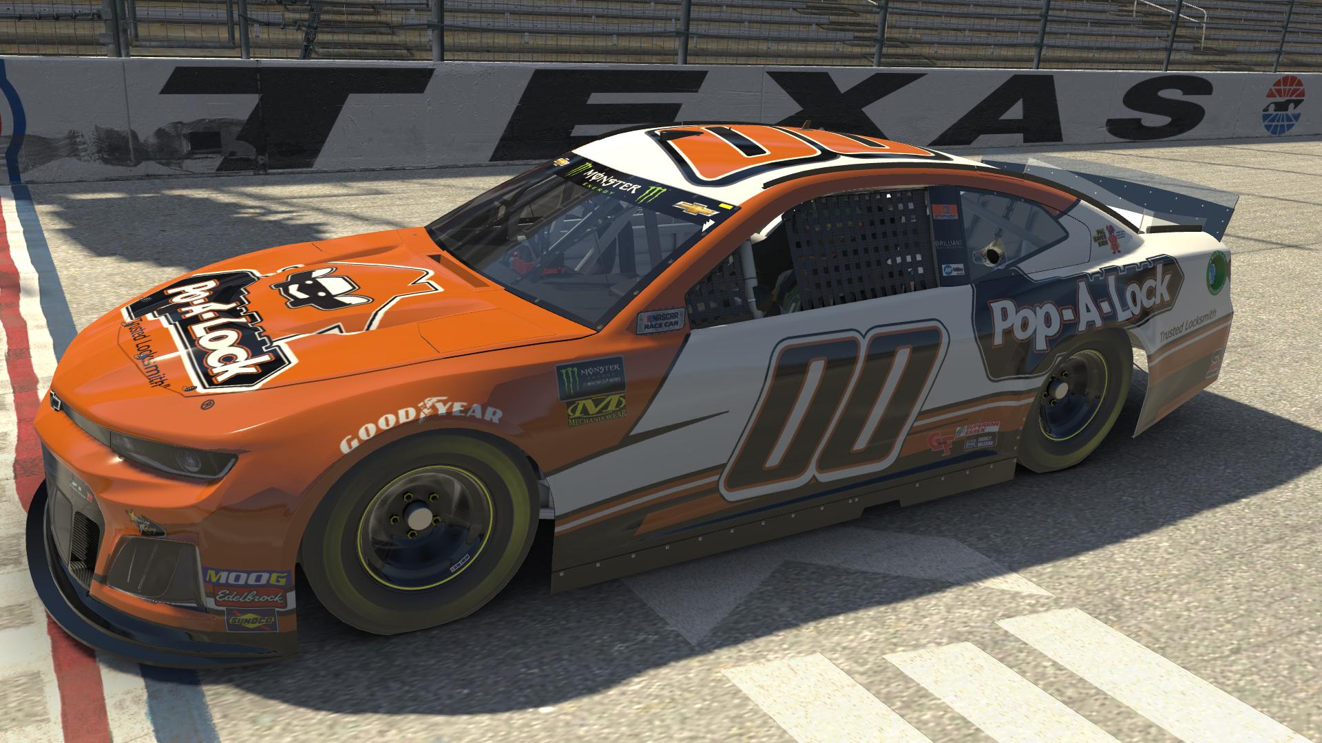Preview of 2019 #00 Landon Cassill Pop-A-Lock Chevrolet Camaro ZL1 (Custom Number) by Marshall Newton