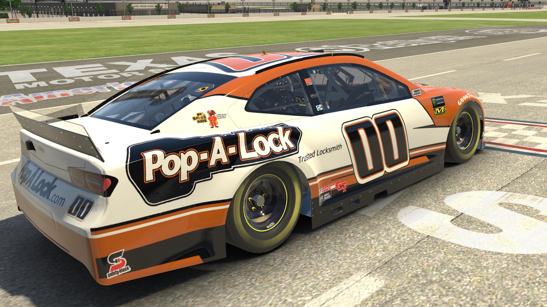 Preview of 2019 #00 Landon Cassill Pop-A-Lock Chevrolet Camaro ZL1 (Custom Number) by Marshall Newton