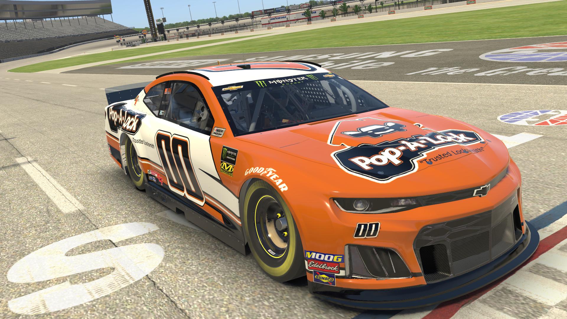 Preview of 2019 #00 Landon Cassill Pop-A-Lock Chevrolet Camaro ZL1 (Custom Number) by Marshall Newton