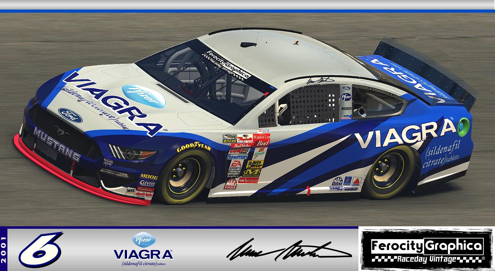 Preview of 2001#6 Mark Martin Viagra Ford Winston Cup NO Numbers) by Scott Mitton