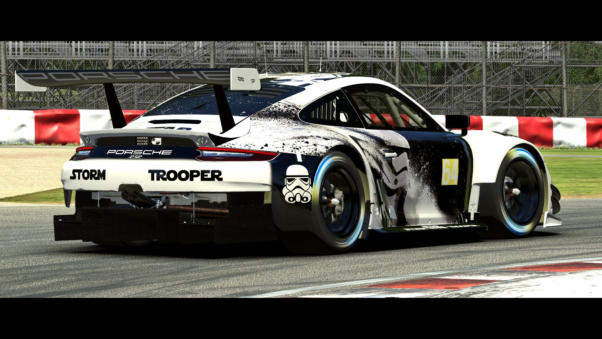 Porsche 911 RSR Storm Trooper Star Wars by Naima Balboul - Trading Paints