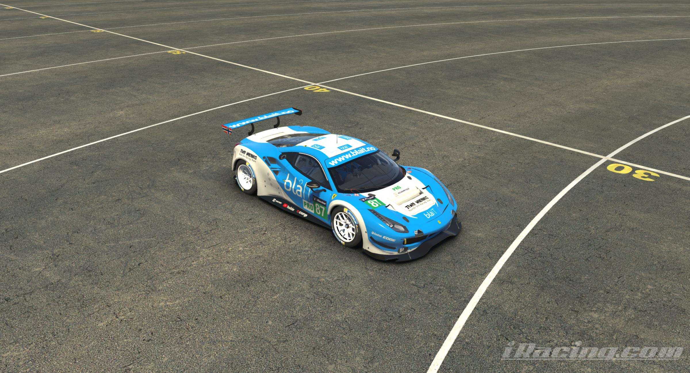 Preview of Ferrari 488 GTE blåIT Edition by Thomas Grendel