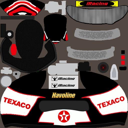 Texaco Racing Helmet by JW Salyers - Trading Paints