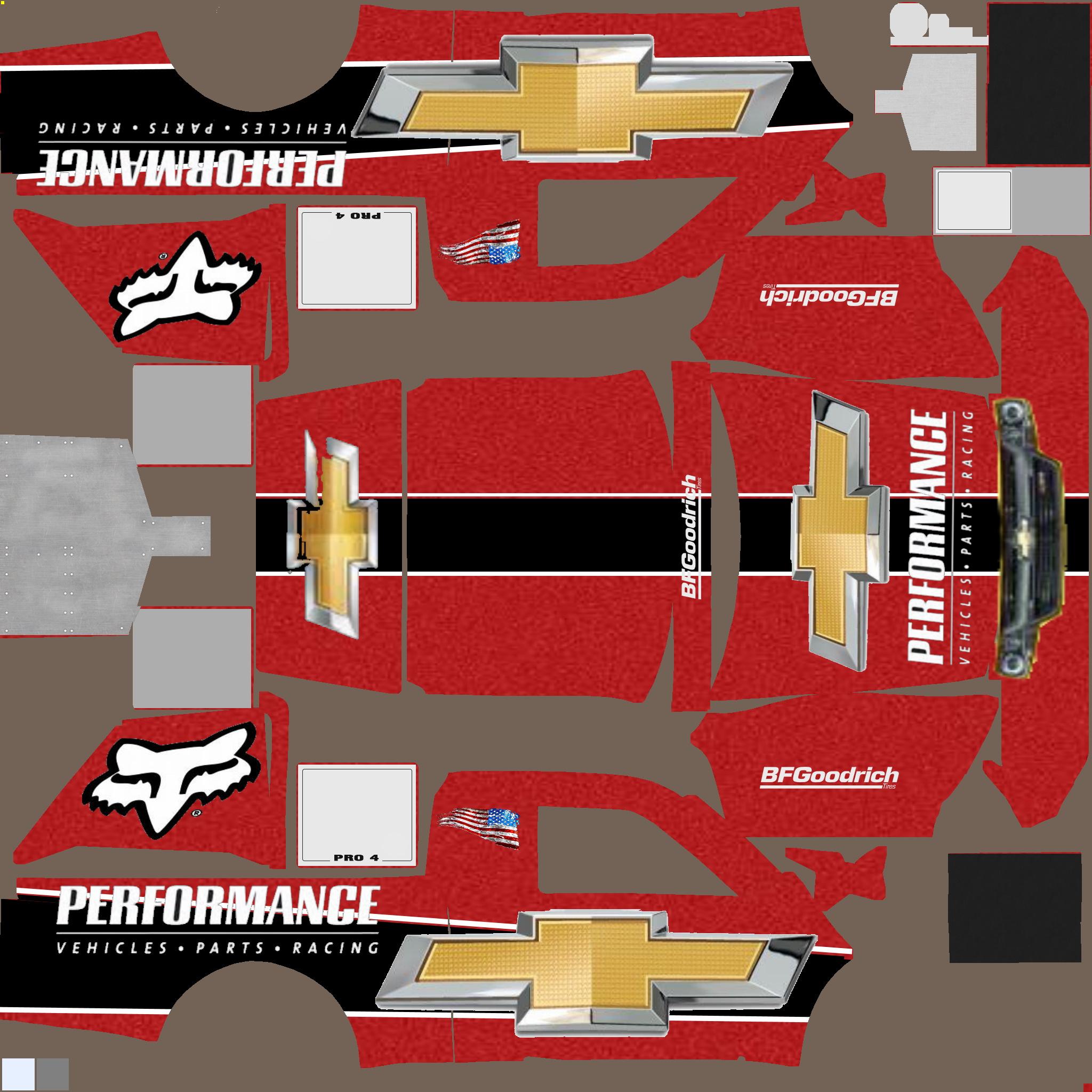 Chevrolet performance Pro4 Stadium Truck by Greg Sweet2 Trading Paints