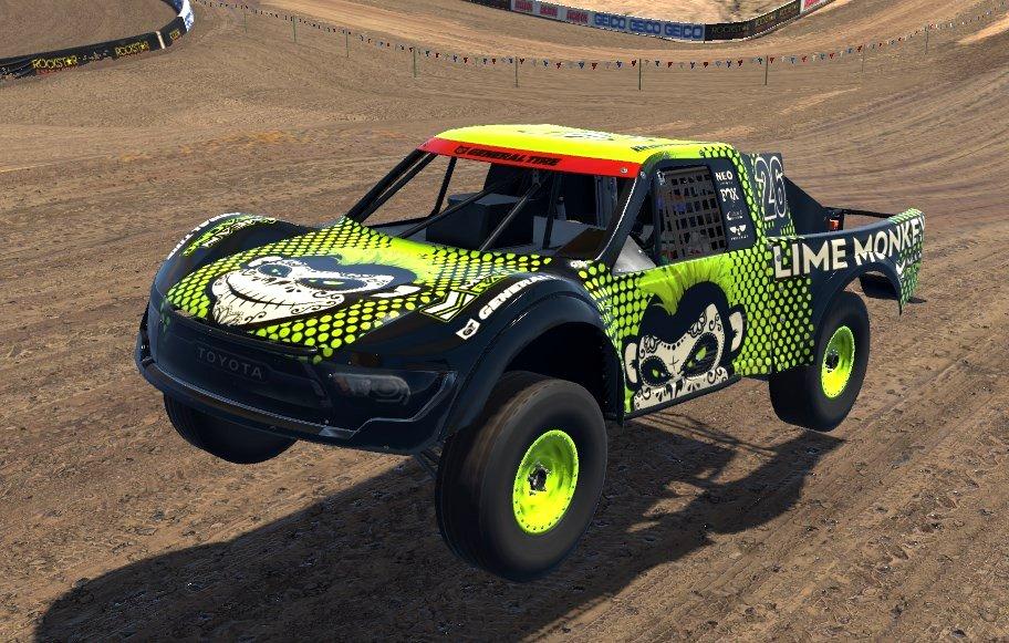 Lime Monkey Racing Pro4 Stadium by Mark B. - Trading Paints