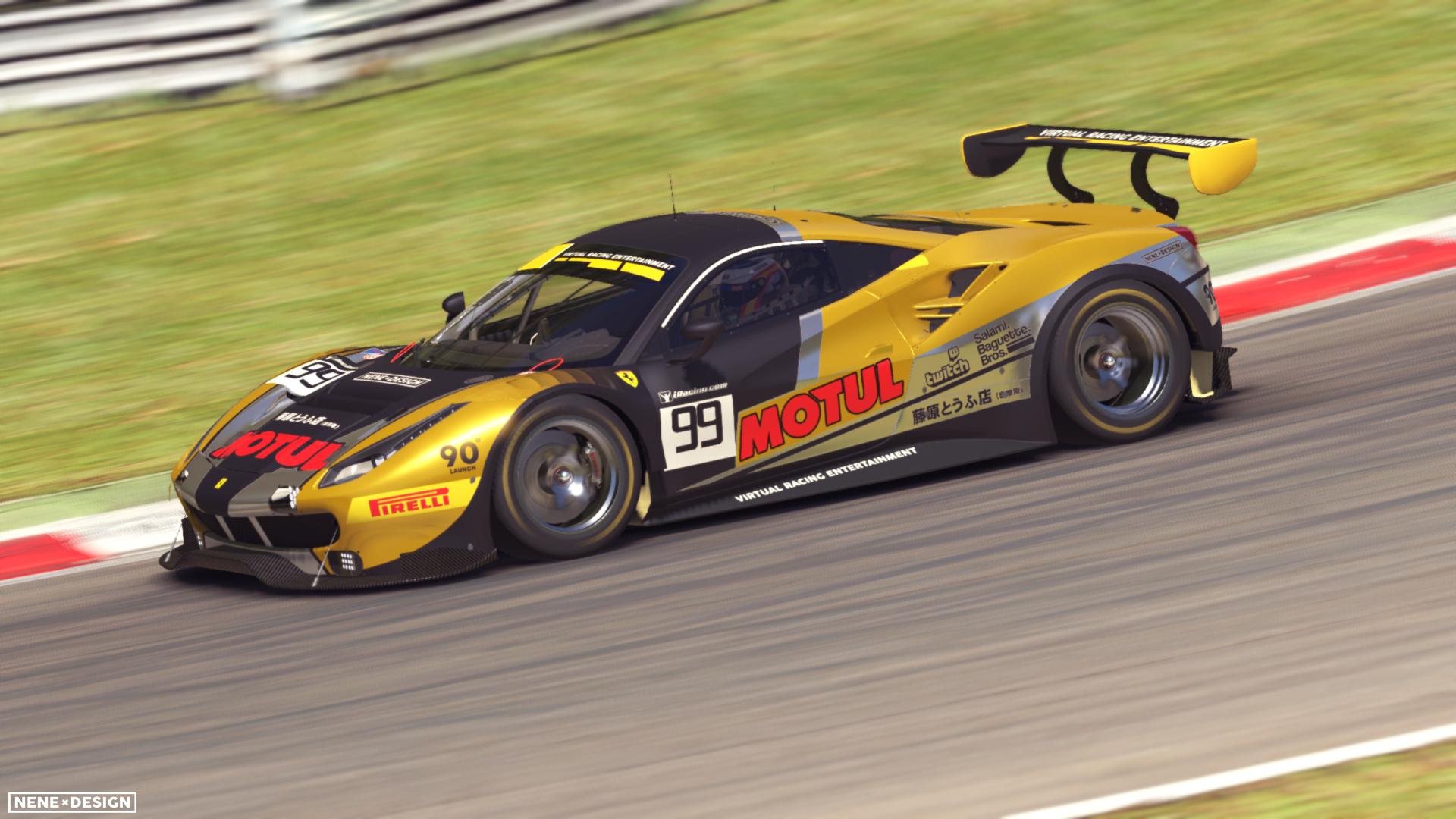 Preview of VRE Ferrari 488 GT3 2020 - Yellow by Alejandro Fernandez Vega