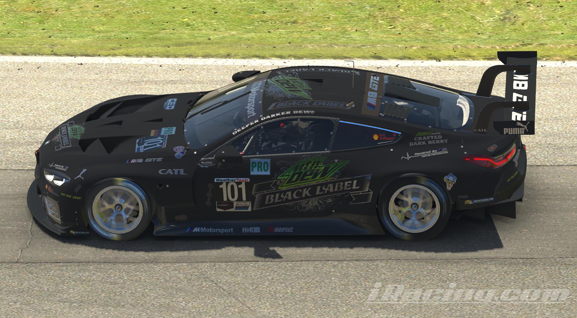 Preview of Matte/Chrome Mountain Dew Black Label BMW GTE by Marshall W.