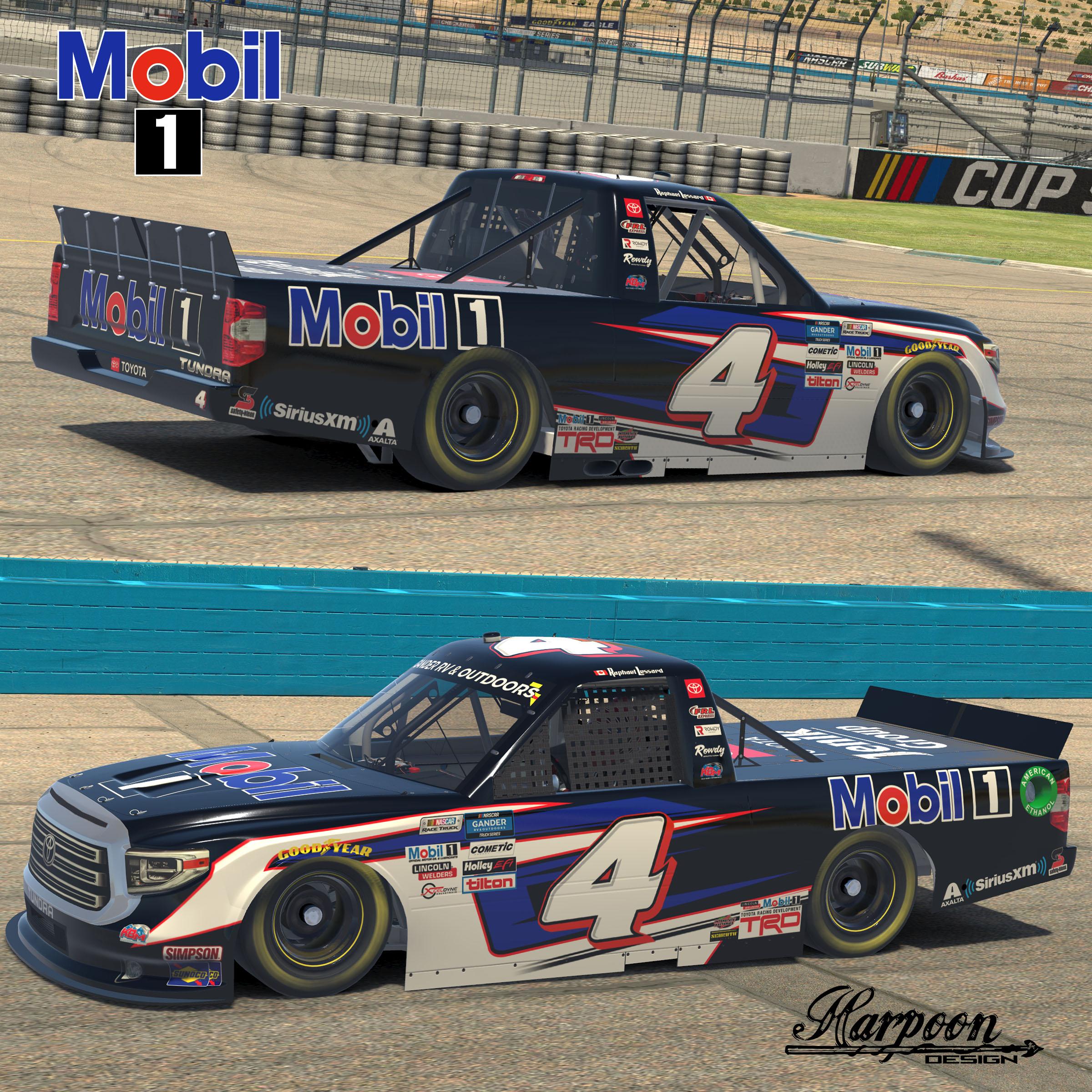 Nascar Raphael Lessard Schemes 2020 Raphael Lessard Mobil1 Toyota Tundra by Brantley Roden - Trading ...