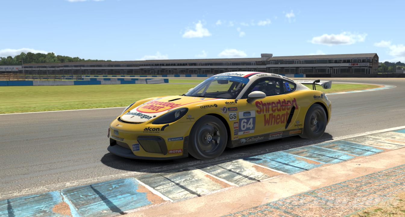Preview of Shredded Wheat BTCC car scheme on the Porsche 718 Cayman by Jim B.