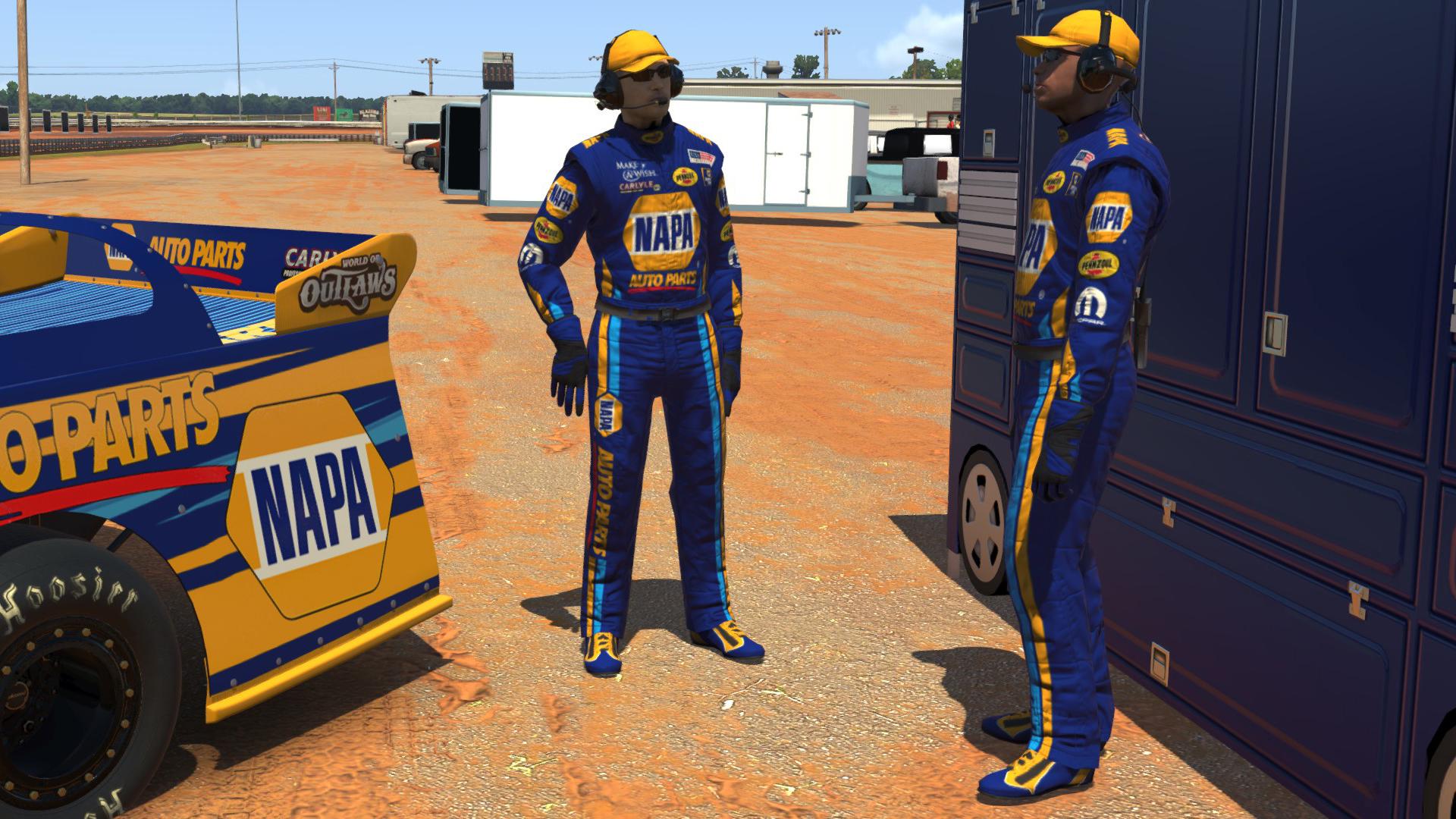 Ron Capps NAPA Suit by Paul Mansell Trading Paints