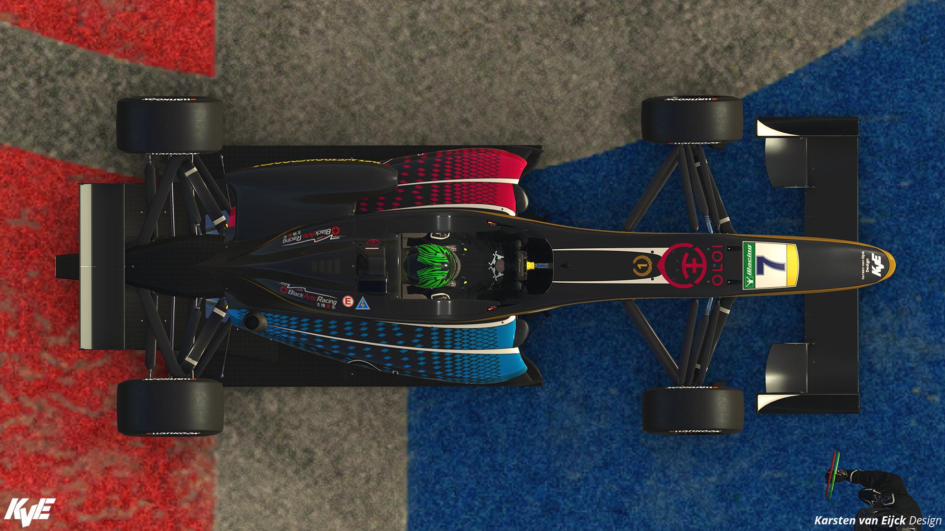 Preview of Joey Alders Black Arts Racing Formula 3 Asia 2019-20 Champion Replica Dallara F3 by Karsten van Eijck