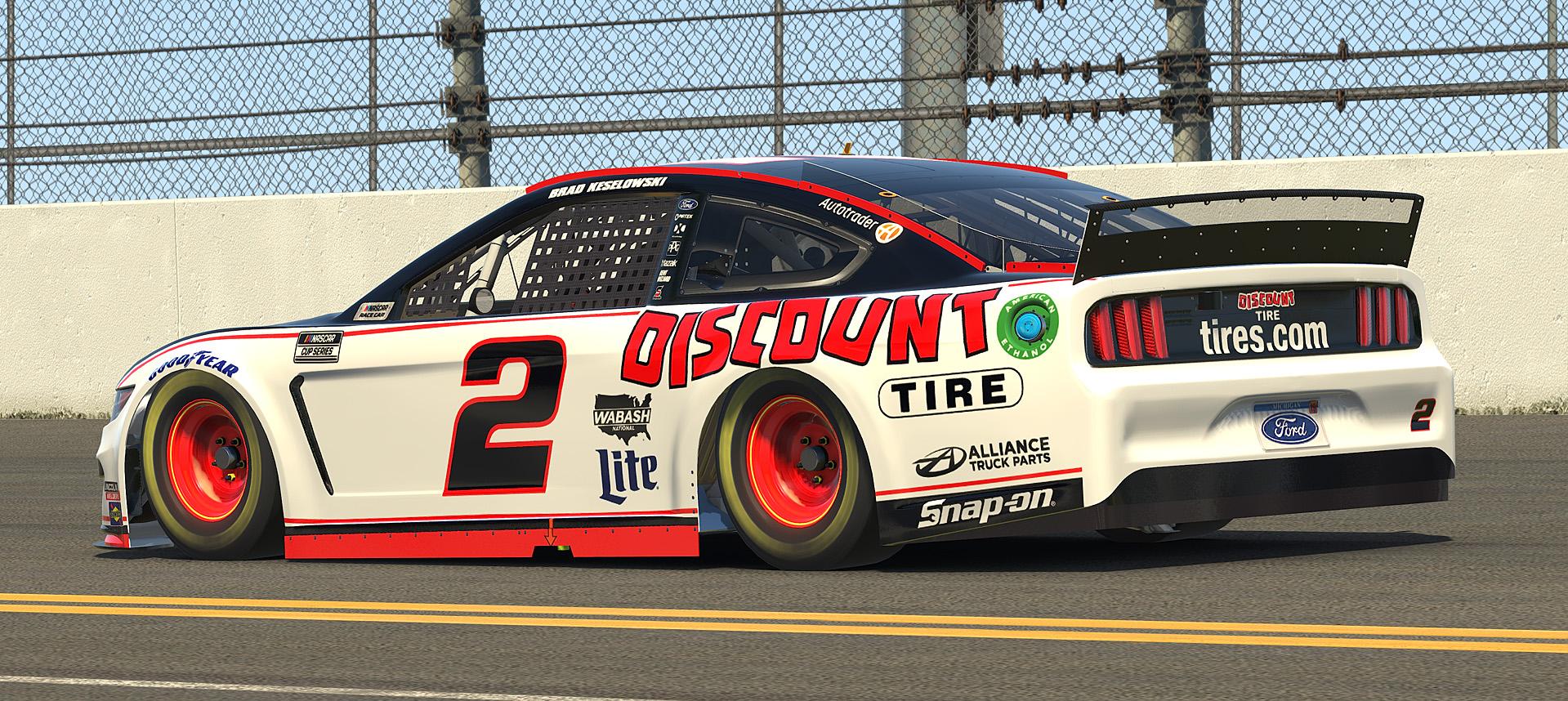 Preview of Fictional #2 - Brad Keselowski - Discount Tire FordMustang - 2020 (Custom #) by Timothy Dolbin