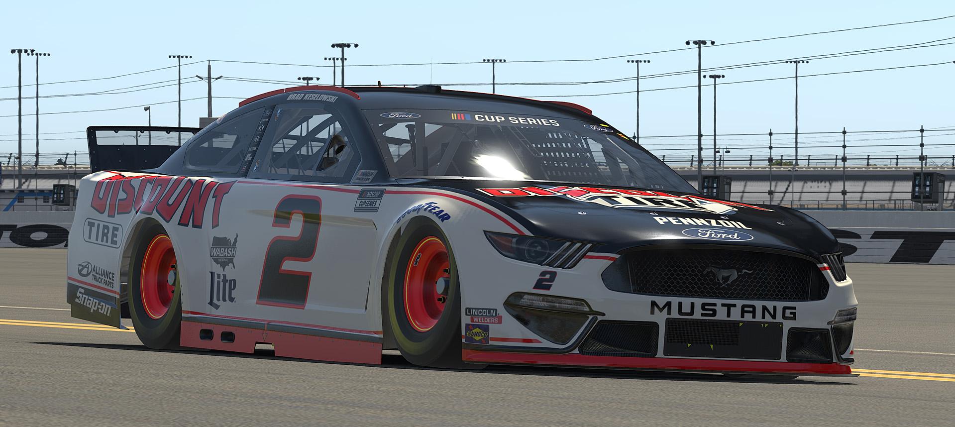 Preview of Fictional #2 - Brad Keselowski - Discount Tire FordMustang - 2020 (Custom #) by Timothy Dolbin