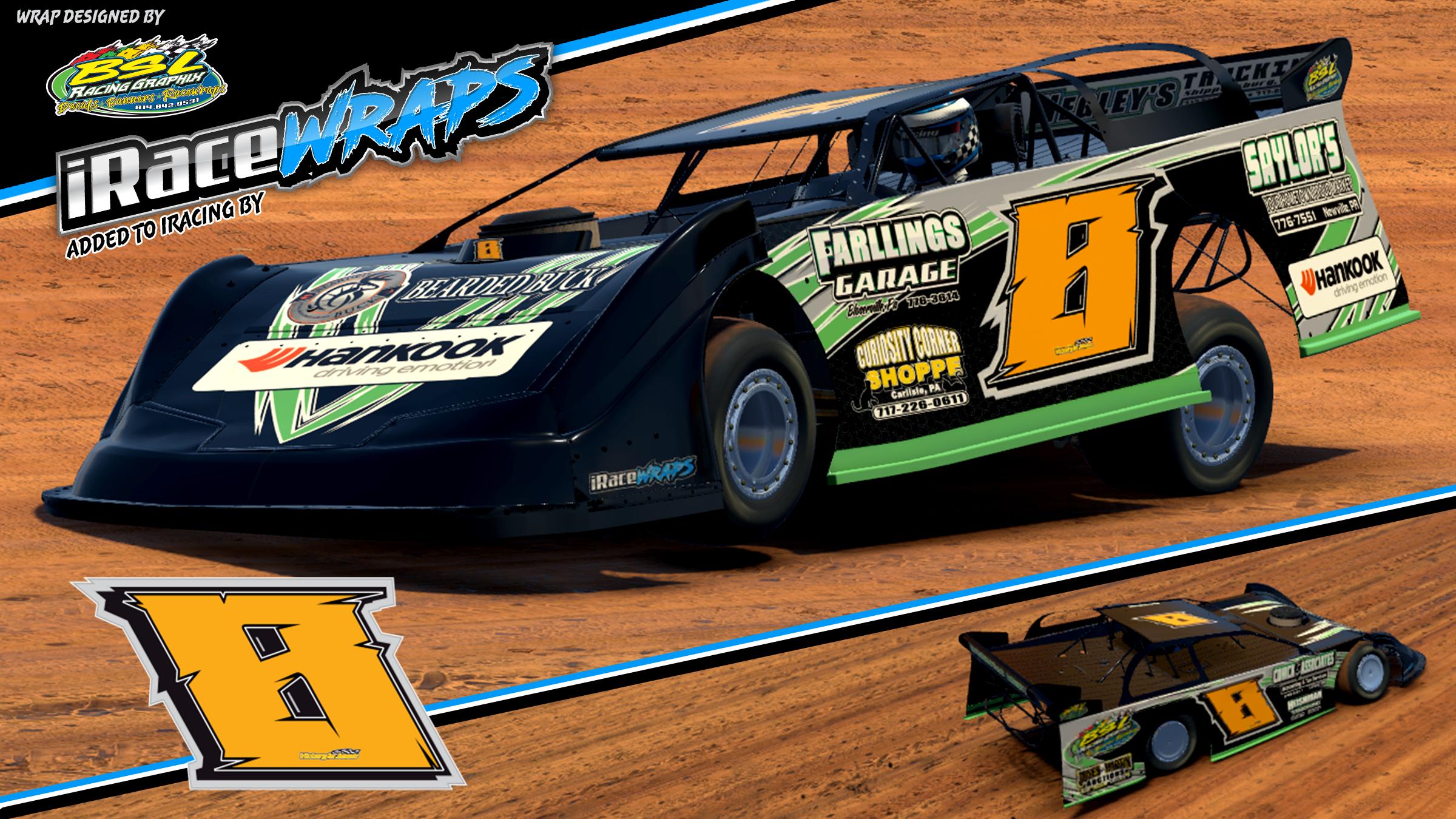 Preview of Taylor Farlling - Dirt Late Model from iRaceWraps by Michael E.