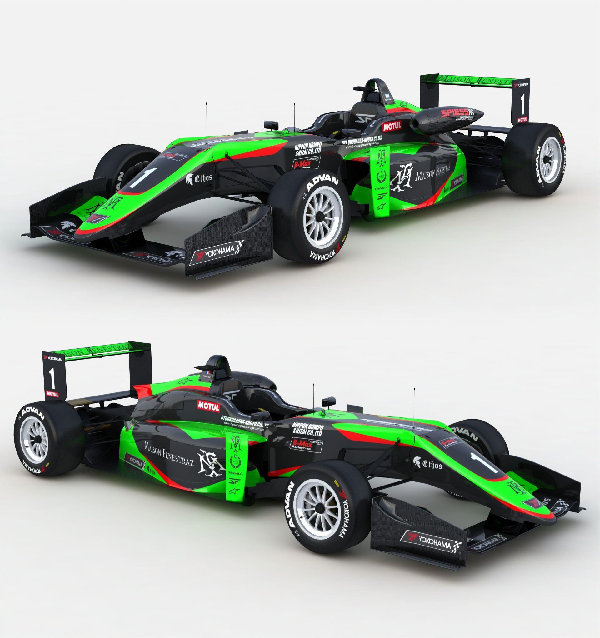 Preview of 2019 Sacha Fenestraz Japanese F3 Livery by Miles Murphy