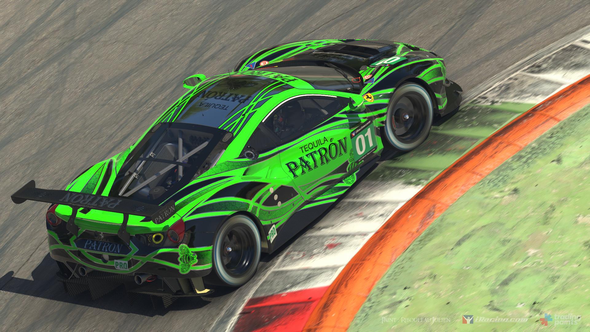 Preview of GTE- ESM 2011/2012 Tequila Patron livery - Green Banner by Julien Ribouleau